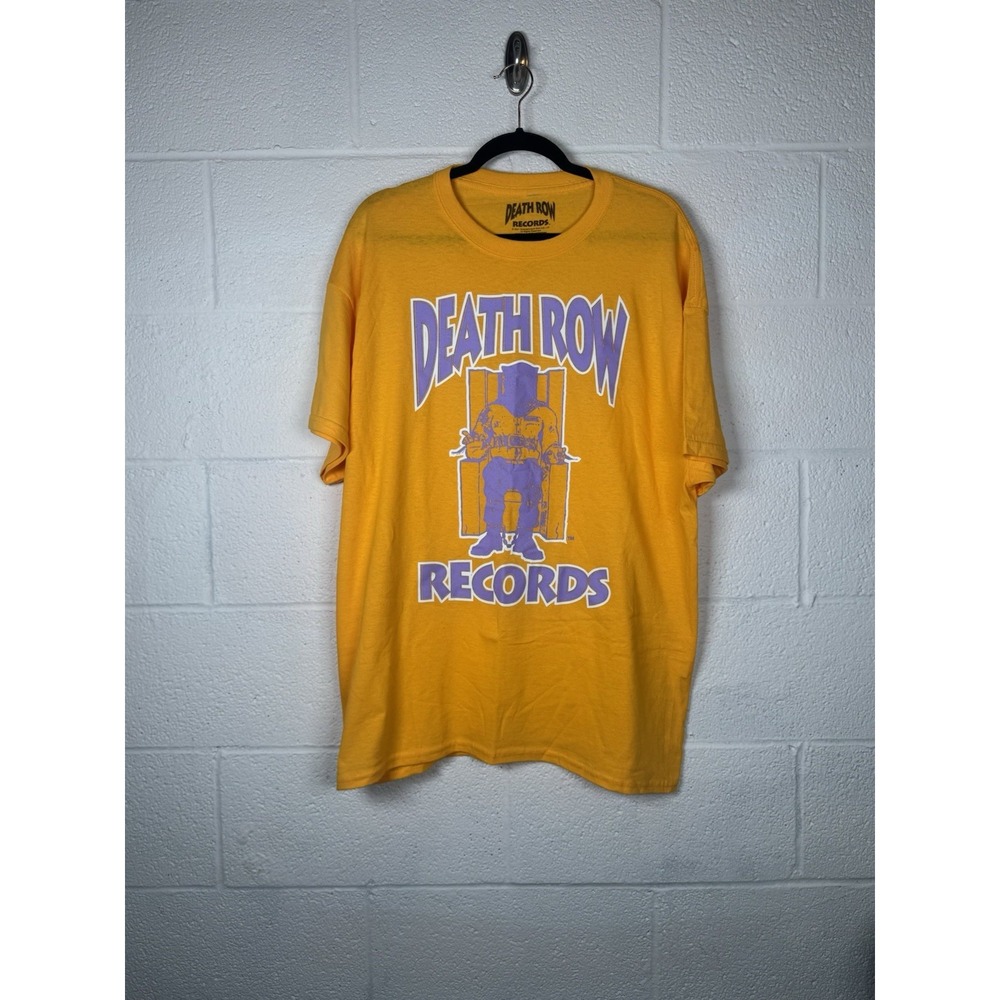 Death Row Records XL Yellow Purple Graphic Hip Hop Streetwear Ripple Junction